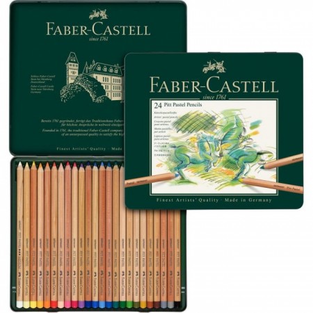 24-pieces Pitt Pastel Colour Pencil Set